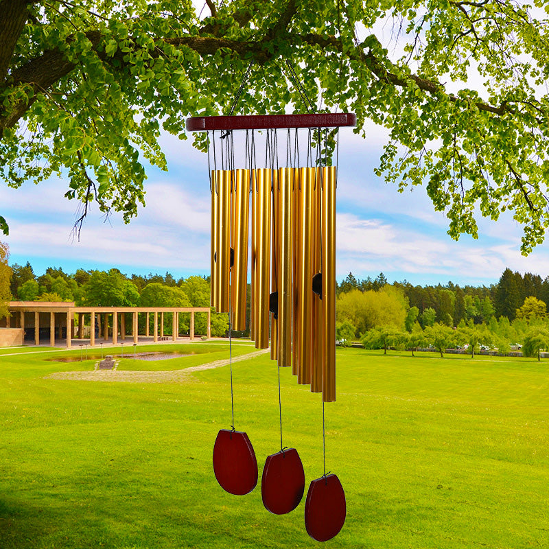 Metal Tube Golden Wind Chime