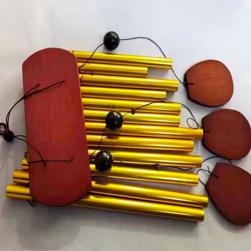 Metal Tube Golden Wind Chime